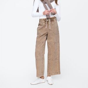 GAP High Rise Wide-Leg Utility Pull-On Jeans